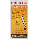 Emerita Feminine Hygiene Regular Tampon with Applicator 16 ct Organic Cotton