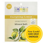 Aura Cacia Energizing Lemon Aromatherapy Mineral Bath 2.5 oz. packet
