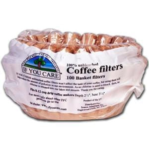 If You Care Coffee Filters, 8 inch Basket, Unbleached - 100 filters