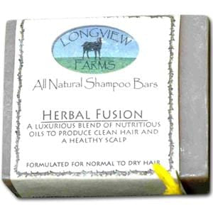 Longview Farms Shampoo Bar, Handcrafted, Herbal Fusion, Normal to Dry Hair - 4.2 ozs.