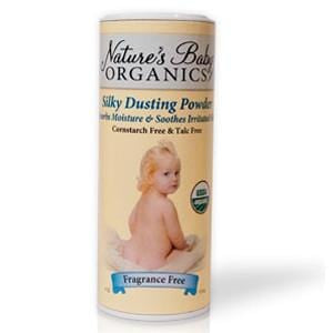 Nature's Baby Organics Dusting Powder, Fragrance Free, Organic - 12 x 4 ozs.