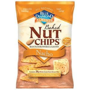 Blue Diamond Nut Chips, Nacho - 12 x 4.25 ozs.