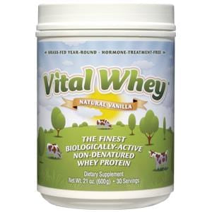 Well Wisdom Whey Vital Protein Powder, Natural Vanilla - 21 ozs.