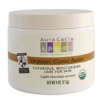 Aura Cacia Natural Cocoa Body Butter Fair Trade Organic 4 oz.