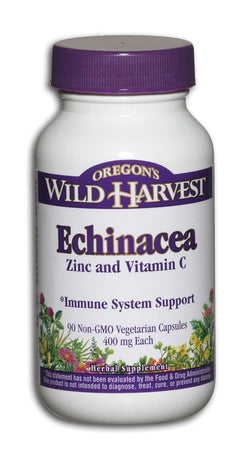 Oregon's Wild Harvest Echinacea with Vitamin C & Zinc - 90 veg caps