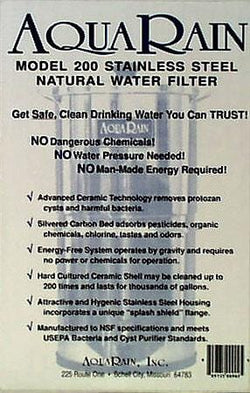 AquaRain Water Filter System Model 202 - 1 unit