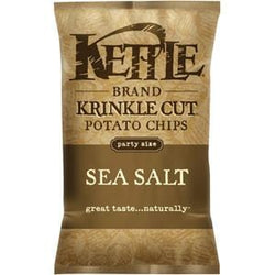 Kettle Foods Potato Chips, Sea Salt, Krinkle Cut - 10 x 13 ozs.