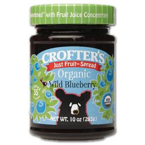 Crofter's Wild Blueberry Just Fruit Spread Organic - 10 ozs.