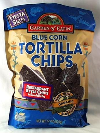 Garden of Eatin' Blue Corn Tortilla Chips Fiesta Size - 10 x 22 ozs.
