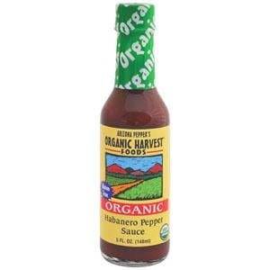 Organic Harvest Foods Habanero Pepper Sauce, Organic, Gluten Free - 12 x 5 ozs.