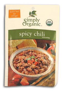 Simply Organic Spicy Chili Seasoning Organic - 12 x 1 oz.