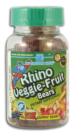 Nutrition Now Rhino Vite Veggie-Fruit Bears - 60 ct.