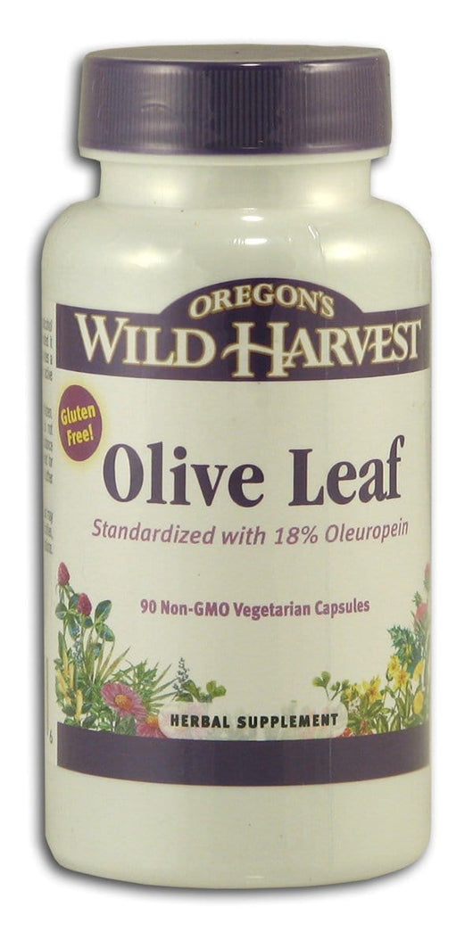 Oregon's Wild Harvest Olive Leaf - with 18% Oleuropein - 90 veg caps
