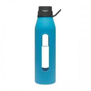 Takeya Glass Water Bottle, Blue - 22 ozs.