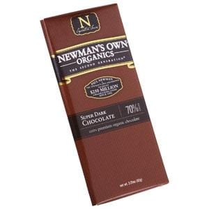 Newman's Own Dark Chocolate Bar 54 % Cacoa Organic - 3.25 ozs.