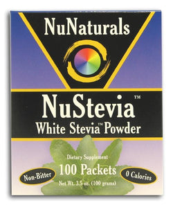 NuNaturals Stevia White Powder - 100 pks.