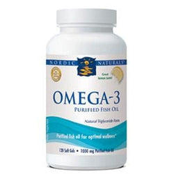 Nordic Naturals Omega-3 Purified Fish Oil, Lemon - 120 softgels