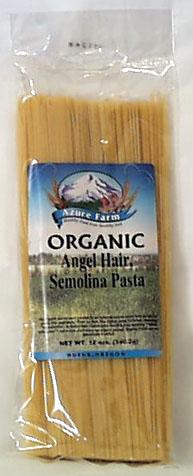 Azure Farm Angel Hair Semolina Pasta Organic - 12 ozs.