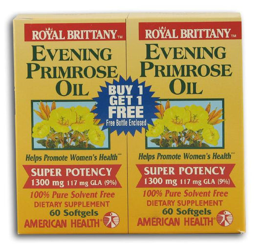 American Health Royal Brittany Evening Primrose Oil - 60 softgels +