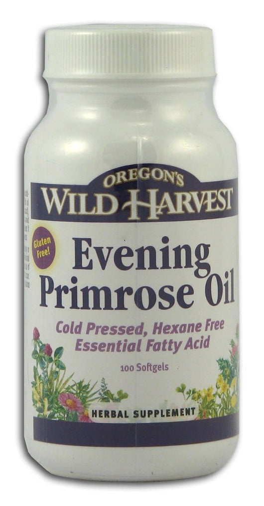 Oregon's Wild Harvest Evening Primrose Oil Gelcaps - 100 gelcaps