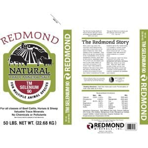 Redmond's Animal Salt, Trace Mineral Selenium 90 - 50 lbs.