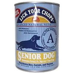 Lick Your Chops Dog Food, Canned, Senior Formula - 12 x 13.2 ozs.
