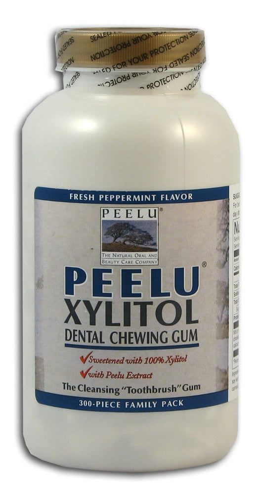 Peelu Xylitol Gum Peppermint Blast Family Pack - 300 pcs.