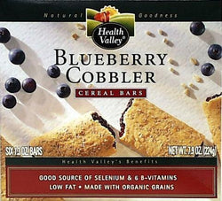 Health Valley Blueberry Cobbler Cereal Bars - 6 x 7.9 ozs.