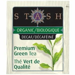 Stash Tea Premium Green Tea, Decaf, Organic - 6 x 1 box