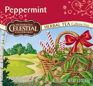 Celestial Seasonings Peppermint Tea (40-bag) - 6 x 1 box