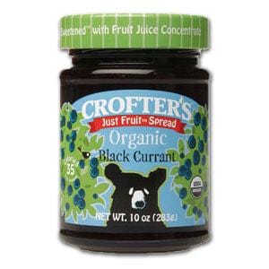 Crofter's Black Currant Just Fruit Spread Organic - 12 x 10 ozs.