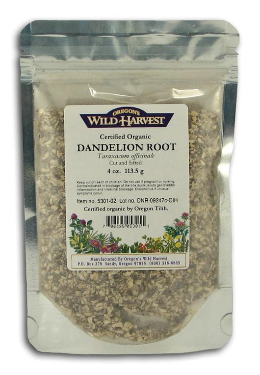 Oregon's Wild Harvest Dandelion Root Cut & Sifted Organic - 4 ozs.