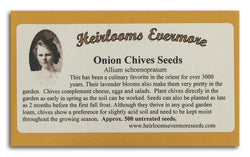 Heirlooms Evermore Onion Chives Seeds - 500 seeds