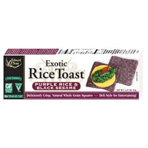 Edward & Sons Rice Toast Purple Rice & Black Sesame - 12 x 2.25 ozs.