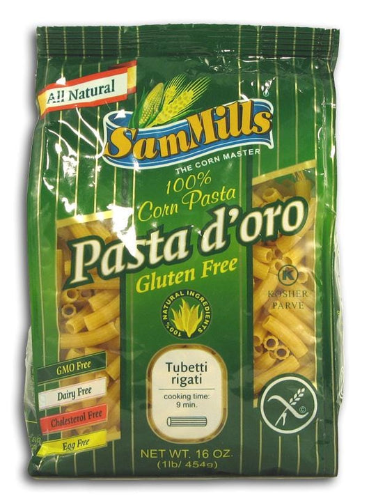 Sam Mills Pasta d' oro Tubetti Rigati - 3 x 16 ozs.
