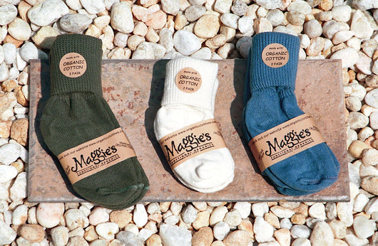 Maggie's Organics Anklet Natural 6-18 months Organic - 2 pk.