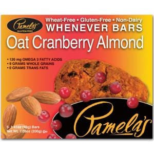Pamela's Whenever Bars, Oat Cranberry Almond - 7.05 ozs.