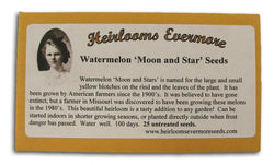 Heirlooms Evermore Watermelon Moon and Star Seeds - 25 seeds