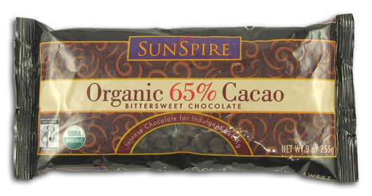 Sunspire Chocolate Chips 65% Cacao Organic - 9 ozs.