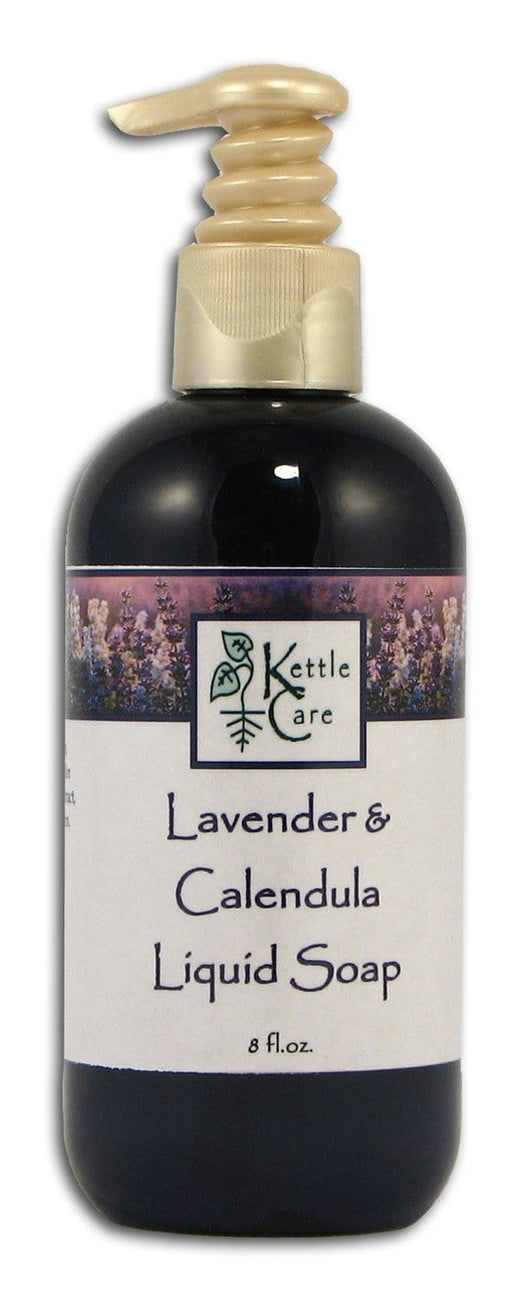 Kettle Care Lavender & Calendula Facial Soap Liquid with Pump - 8 ozs.