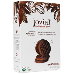 Jovial Foods Cookies, Einkorn, Crispy Cocoa, Organic - 12 x 8.8 ozs.