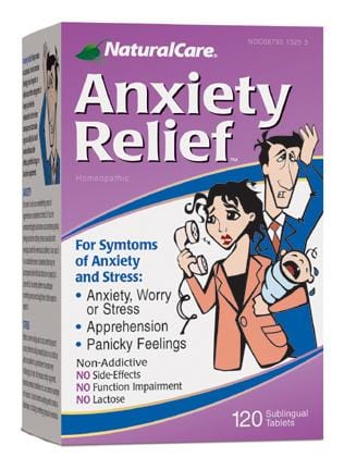 Natural Care Anxiety Relief - 120 Tablets - eVitamins Canada