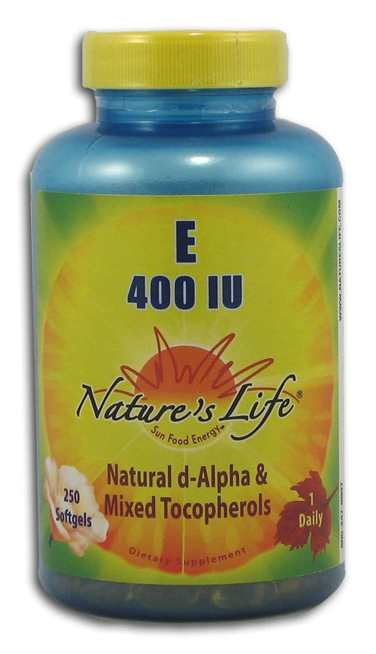 Nature's Life Vitamin E 400 IU Mixed Tocopherols - 250 softgels