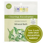 Aura Cacia Clearing Eucalyptus Aromatherapy Mineral Bath 2.5 oz