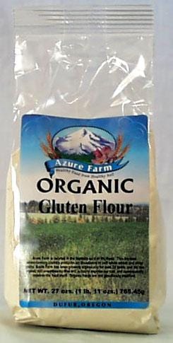 Azure Farm Vital Wheat Gluten Flour Organic - 4 x 27 ozs.