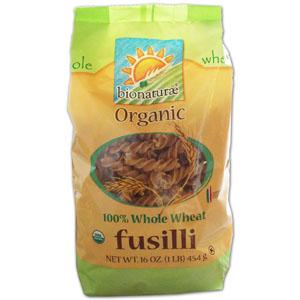Bionaturae Fusilli 100% Whole Wheat Organic - 12 x 16 ozs.