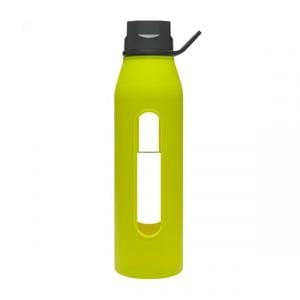 Takeya Glass Water Bottle, Green Apple - 22 ozs.