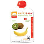 Happy Family Organic Baby Food Banana & Kiwi Stage 2 (6+ mos) 3.5 oz