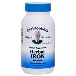 Dr. Christopher's Herbal Iron - 100 caps