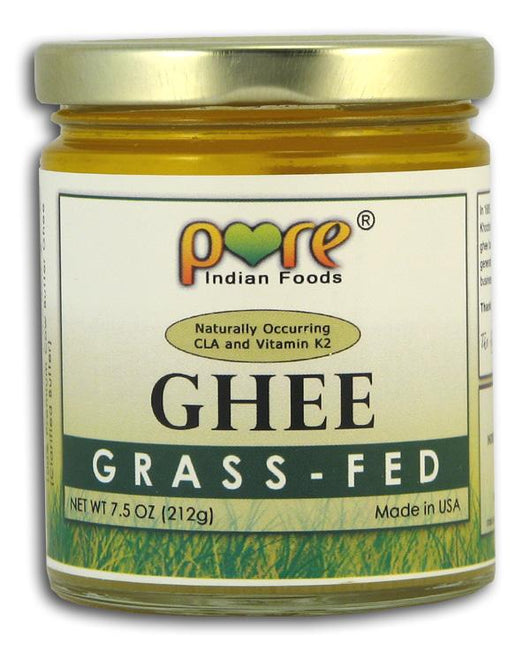 Pure Indian Foods Ghee Grass-Fed USA Organic - 7.5 ozs.